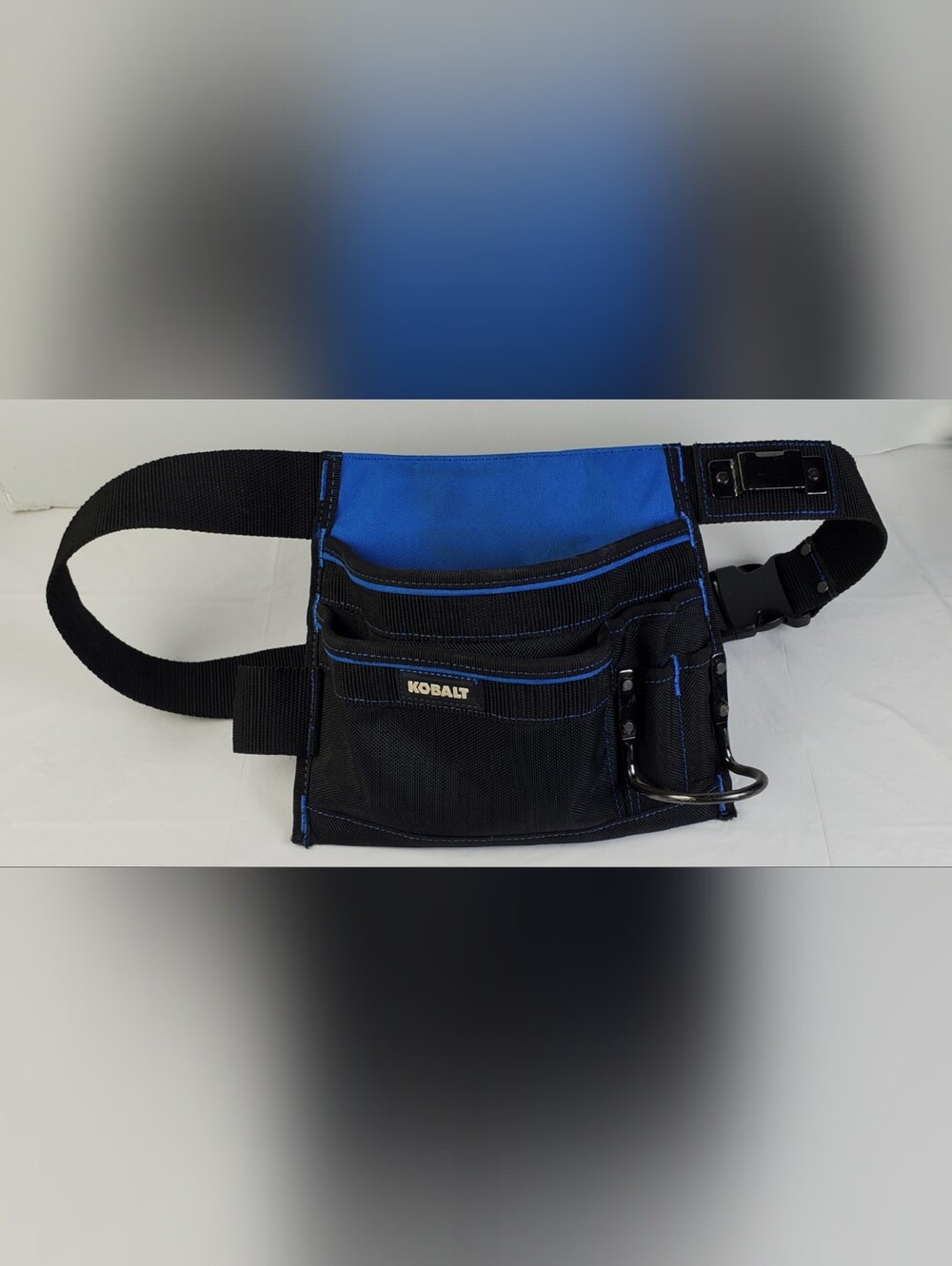 Kobalt Carpenter Polyester Tool Belt 46" Adjustable Waist Framing Roofing - GUC
